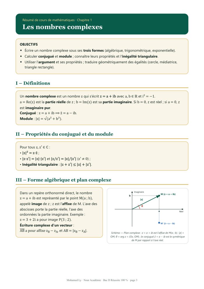 Page de maths : exercice corrigé